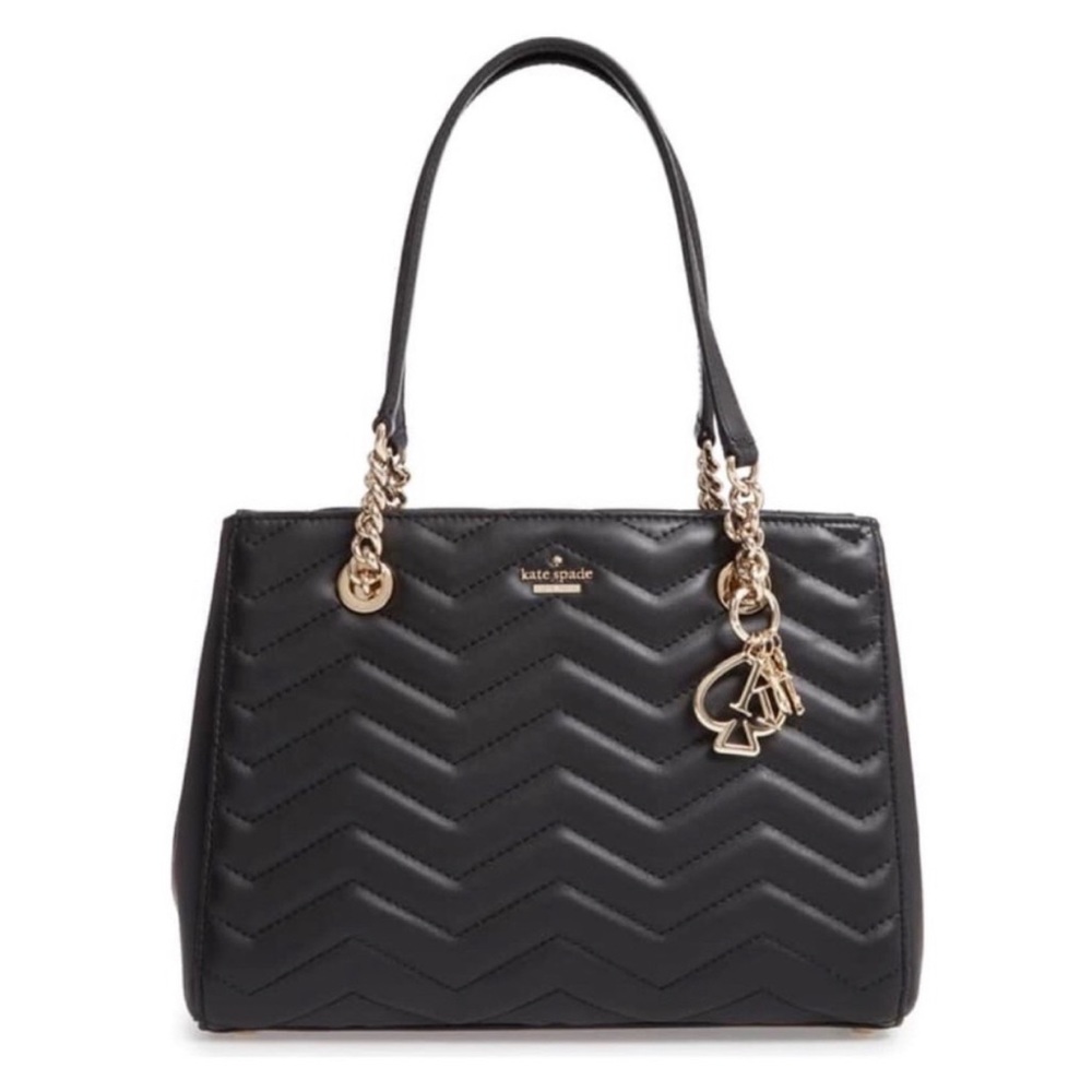Kate Spade Reese Park Cournee Chevron Leather Bag